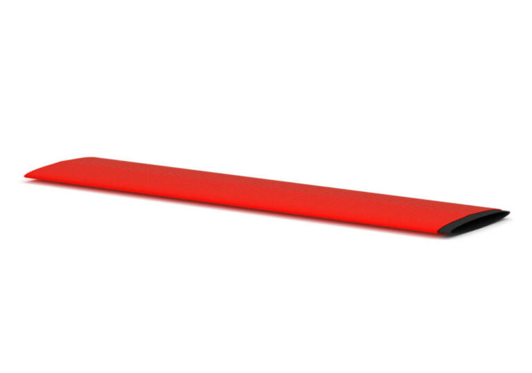 Fire hose red with coating