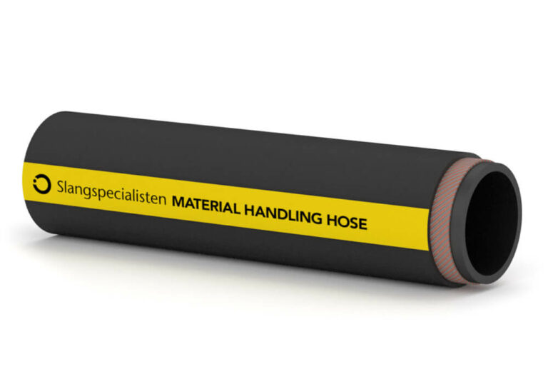 Material hose with spiral