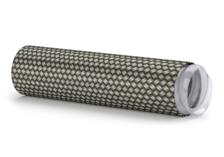 PTFE hose internally pleated & extruded