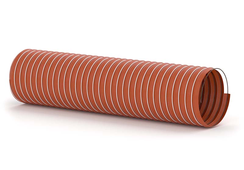 Hot air hose silicone single