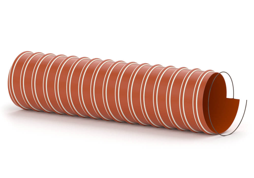 Hot air hose silicone double