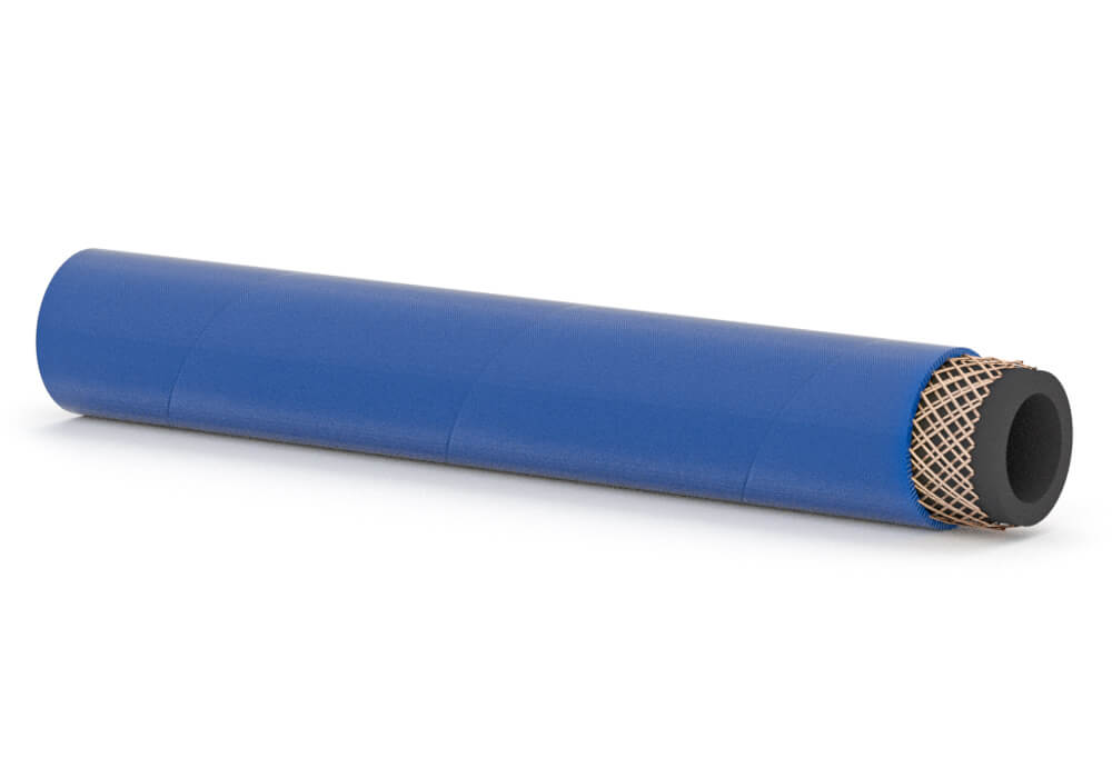 High pressure water hose blue