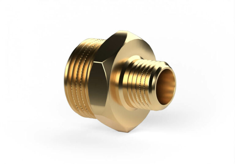 Transition nipple - external thread