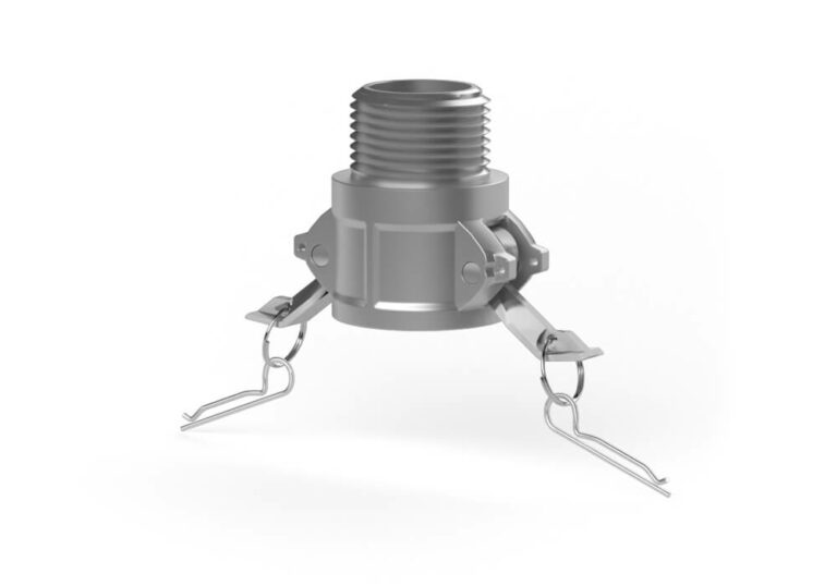 Female coupling B - external thread aluminum