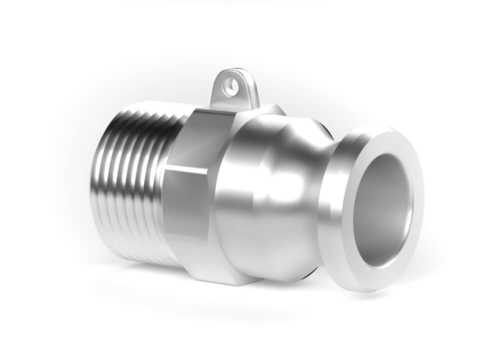 Male coupling F - external thread - aluminum