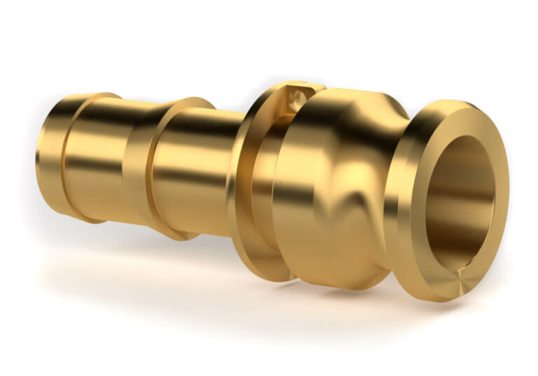 Male coupling E - hose end. bronze