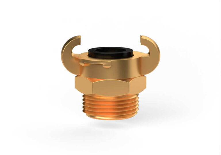 Compressed air fitting - external thread