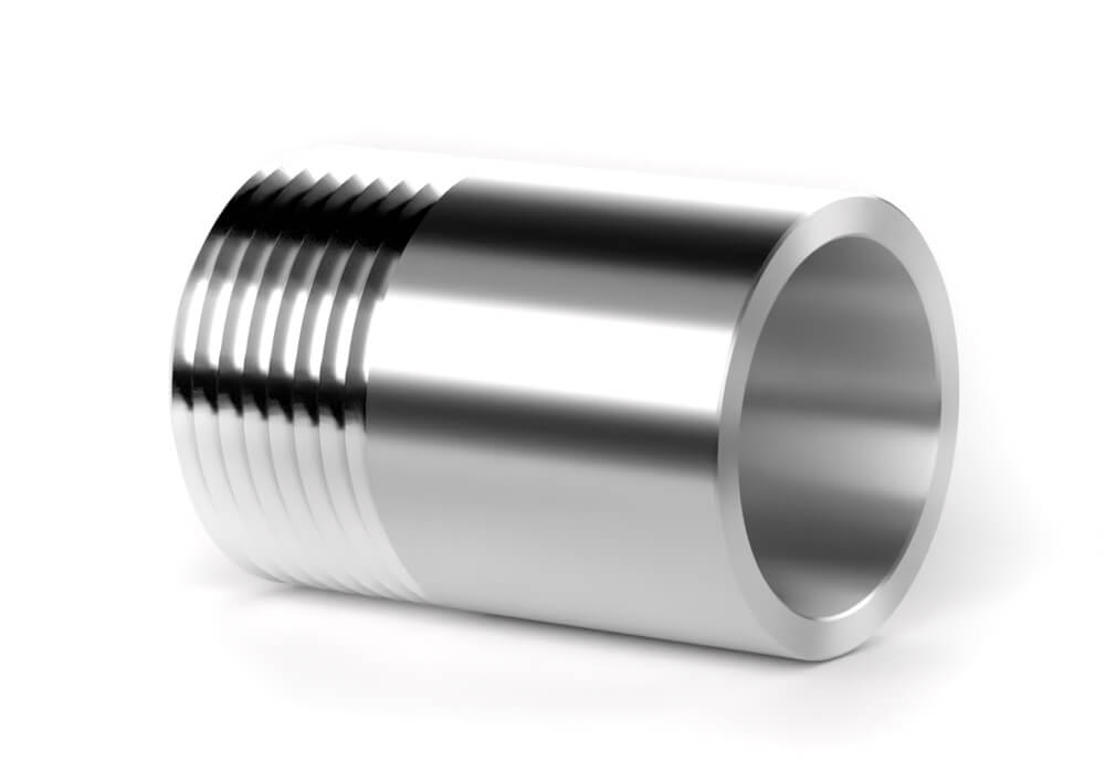 Welding nipple with conical thread