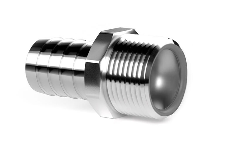 Hose socket with conical thread
