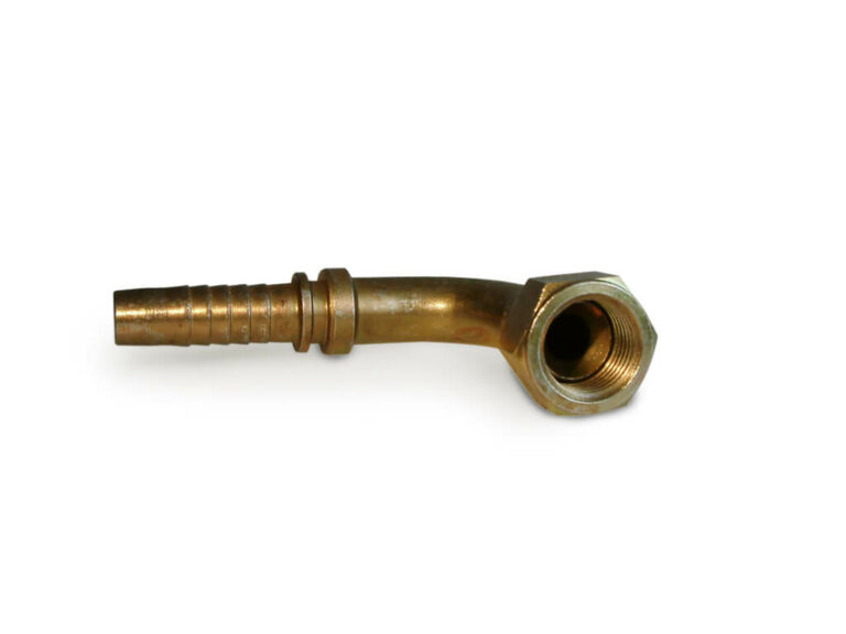 Nipple 90° in. swivel JIC thread