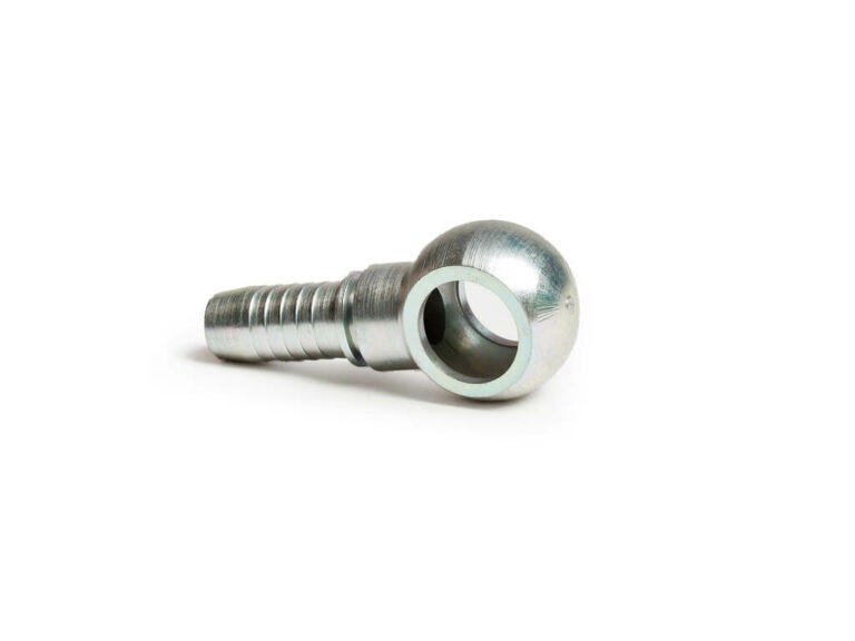 Nipple banjo for pipe thread