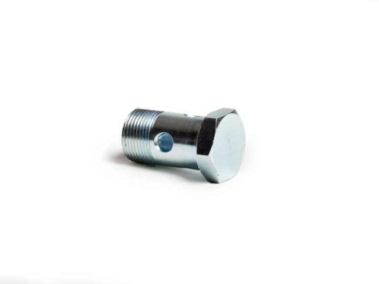 Banjo bolt for metric thread