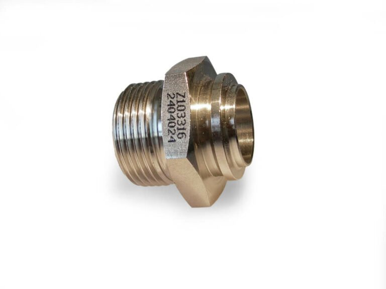 Welding nipple. external flat R-thread - acid-proof