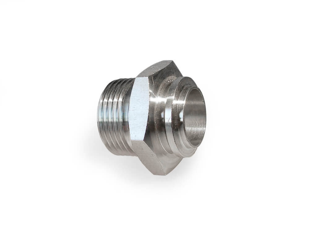 Nipple for welding - external R-thread - acid resistant