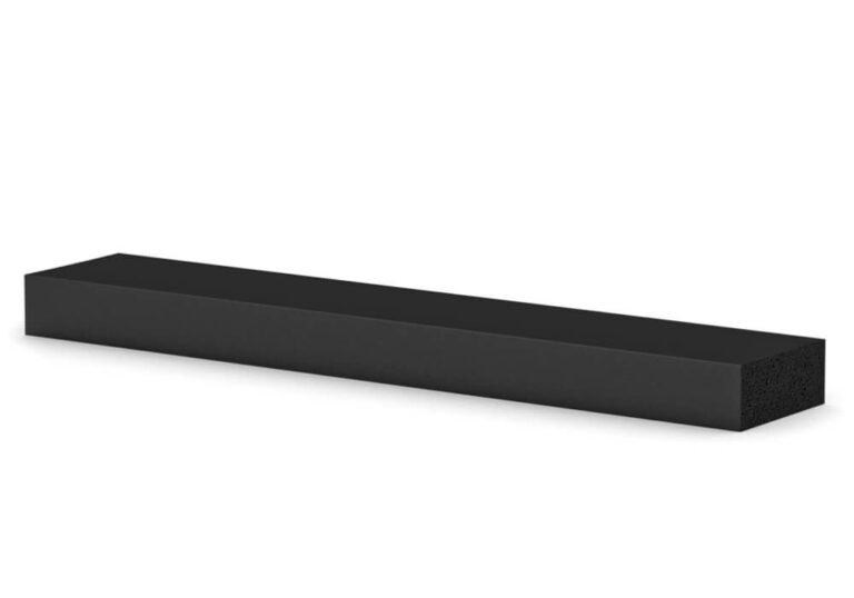 Sponge rubber strip rectangular EPDM