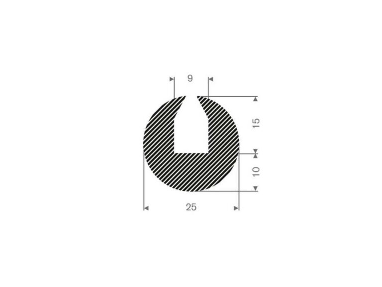 Sponge rubber strip profile EPDM