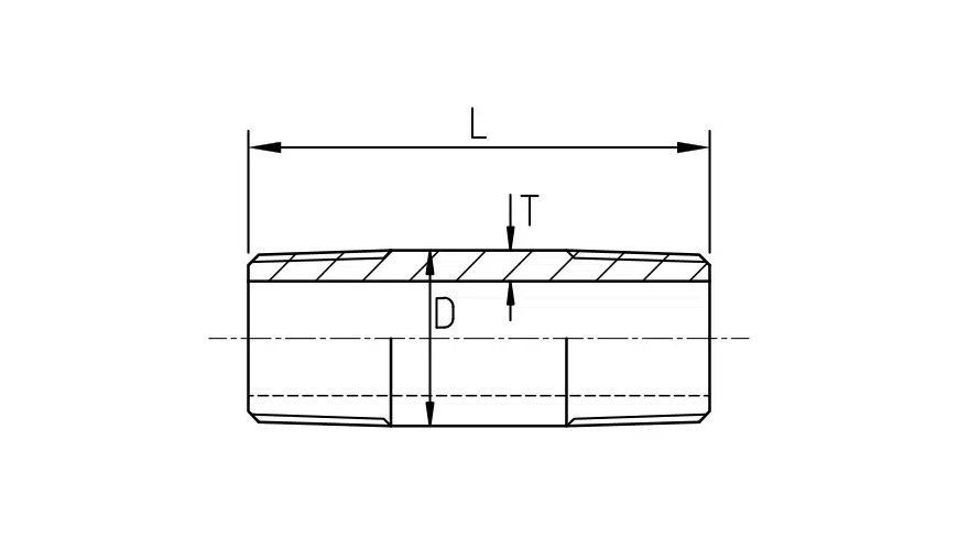 Nipple pipe drawing