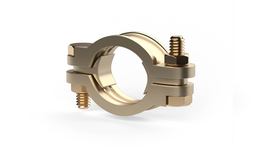 Hose clamp - angled - 2067