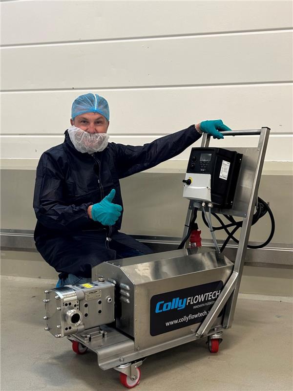 Mattias Steffl with Viking Pump® Hygienic product.
