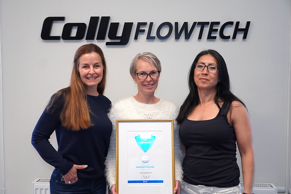 Colly Flowtech tildeles Diamond Diploma for højeste kreditvurdering