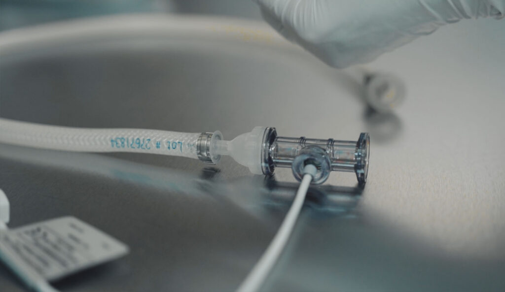 Picture of a hygienic fluoropolymer hose