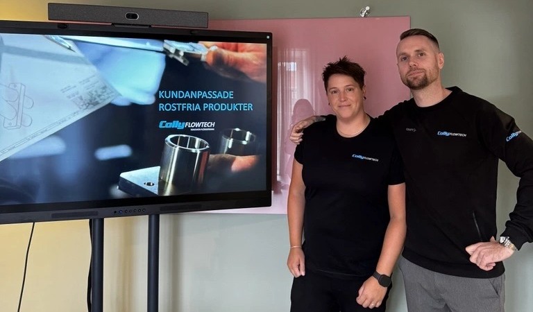 Billede af Sandra Ask og Jesper Ohlsson fra Colly Flowtech