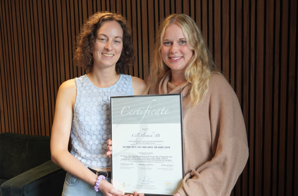 certificeret i henhold til ISO 45001