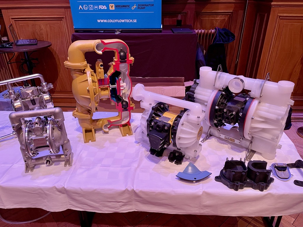Tryckluftsdriven membranpump (AODD) från Versamatic.